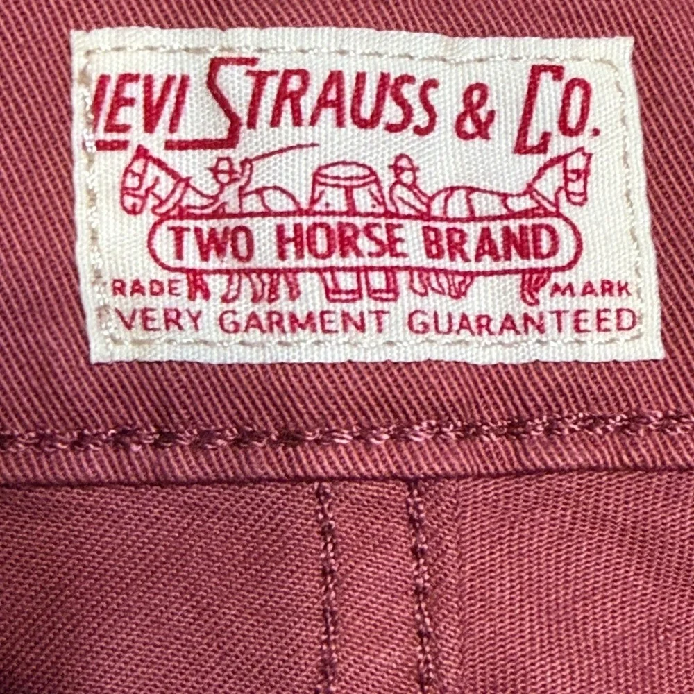 Levis 511 Slim Trousers Mens 32x30 Stretch Chino Pants Terracotta Red 131510131